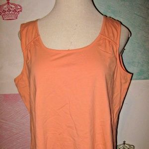 Tops - Light Bright Orange Stretch Knit Tank Top 3X NEW Tops - Light Bright Orange Stretch Knit Tank Top 3X NEW